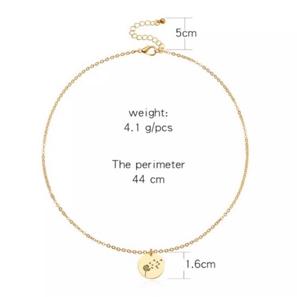 NEW April Daisy Birth Flower Bohemian Charm Necklace - Picture 6 of 8